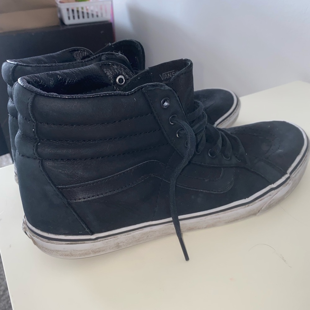 Black high top Vans
